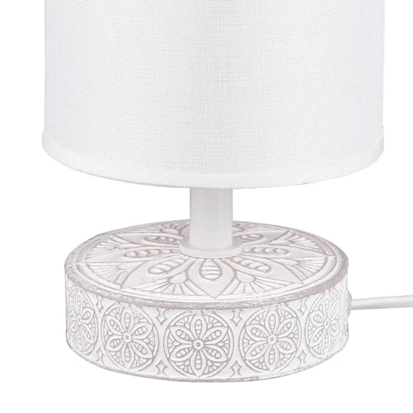 LAMPE DE TABLE NEKANE CÉRAMIQUE BLANC E14