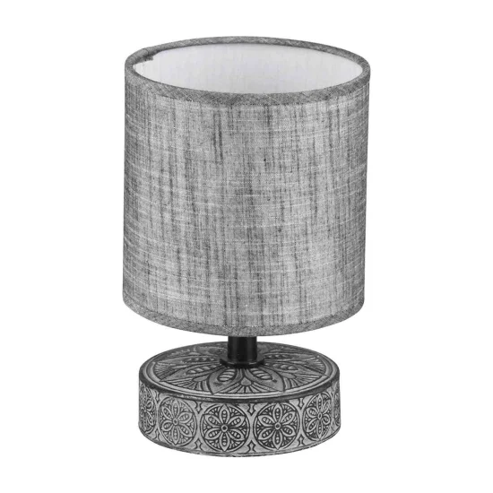 LAMPE DE TABLE NEKANE CÉRAMIQUE GRIS E14 2