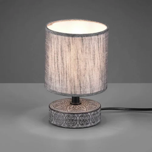 LAMPE DE TABLE NEKANE CÉRAMIQUE GRIS E14