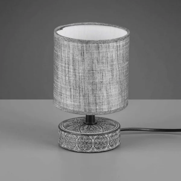 LAMPE DE TABLE NEKANE CÉRAMIQUE GRIS E14