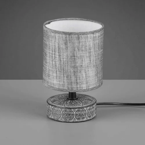 LAMPE DE TABLE NEKANE CÉRAMIQUE GRIS E14