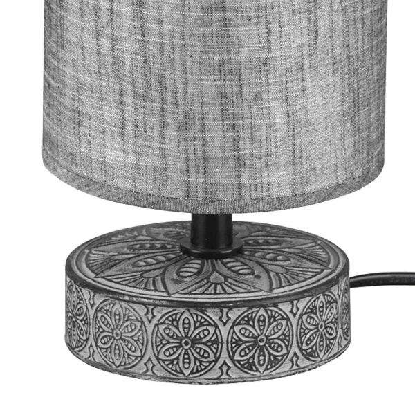 LAMPE DE TABLE NEKANE CÉRAMIQUE GRIS E14
