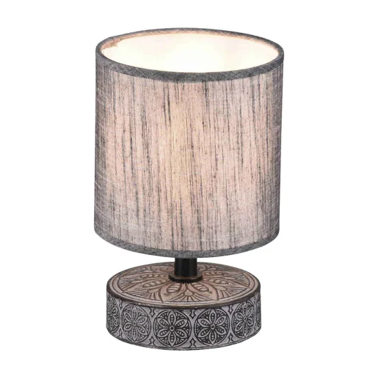 LAMPE DE TABLE NEKANE CÉRAMIQUE GRIS E14
