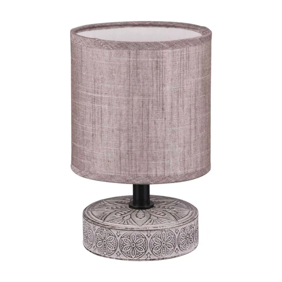 LAMPE DE TABLE NEKANE CÉRAMIQUE MARRON E14 2