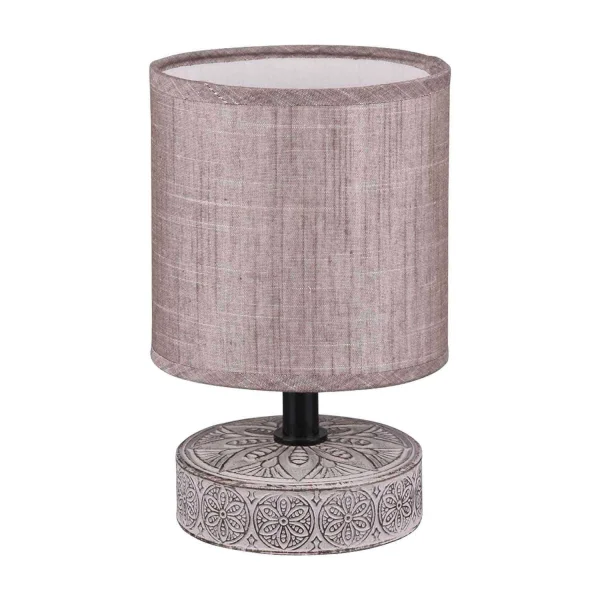 LAMPE DE TABLE NEKANE CÉRAMIQUE MARRON E14