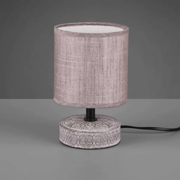 LAMPE DE TABLE NEKANE CÉRAMIQUE MARRON E14