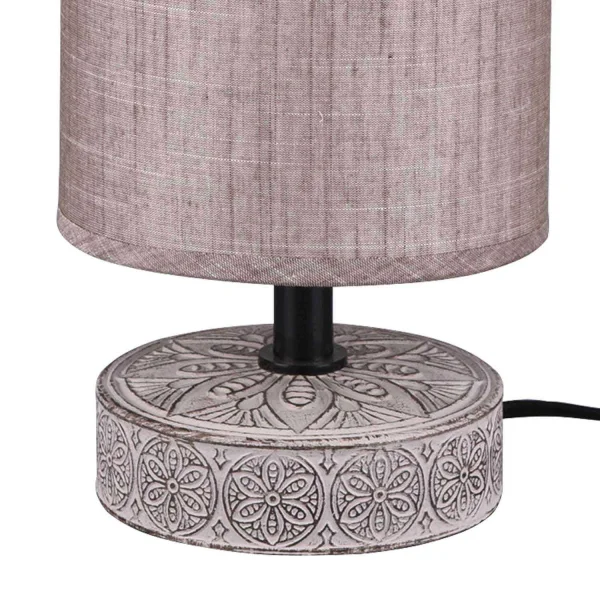 LAMPE DE TABLE NEKANE CÉRAMIQUE MARRON E14