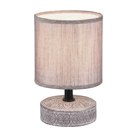LAMPE DE TABLE NEKANE CÉRAMIQUE MARRON E14