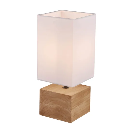LAMPE DE TABLE SIGRID BOIS NATUREL E14