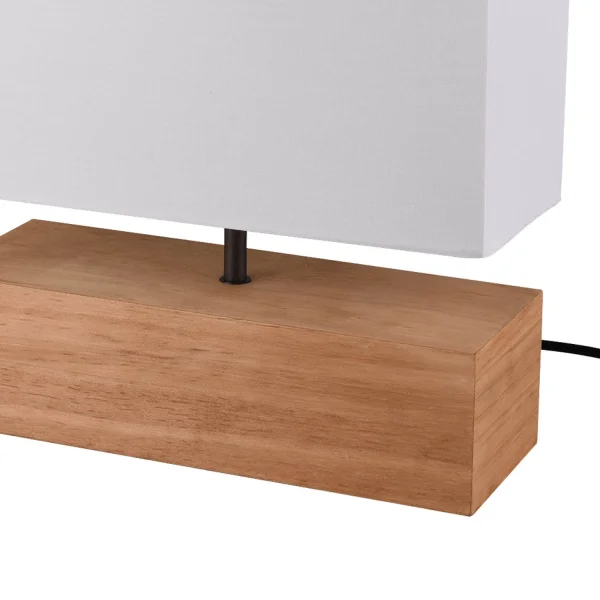 LAMPE DE TABLE SIGRID BOIS NATUREL E27