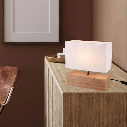 LAMPE DE TABLE SIGRID BOIS NATUREL E27