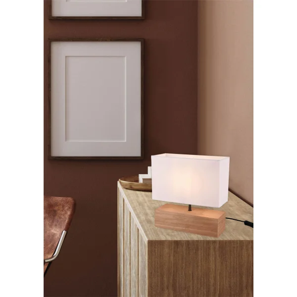 LAMPE DE TABLE SIGRID BOIS NATUREL E27