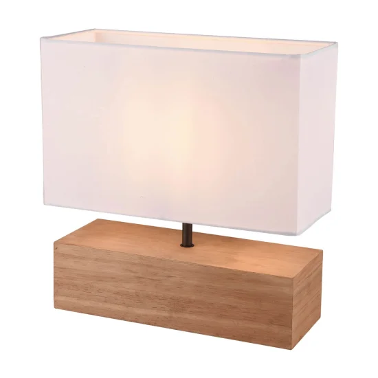 LAMPE DE TABLE SIGRID BOIS NATUREL E27 2