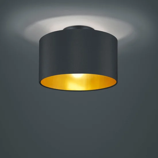 PLAFONNIER MIDDLETON 2 LUMIÈRES NOIR E14 2