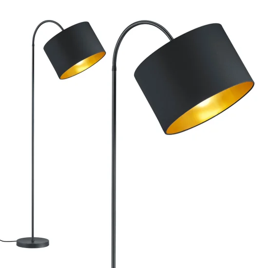 LAMPADAIRE FLEXIBLE MIDDLETON NOIR E27 2