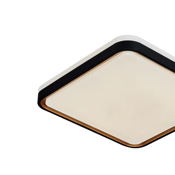 PLAFÓN LED 58W PW LED REGULABLE NEGRO ORO CUADRADO TELLUS