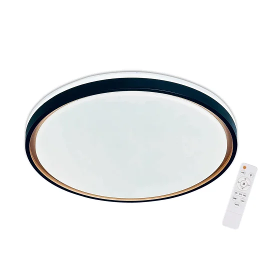 PLAFÓN LED 38W PW LED REGULABLE NEGRO ORO TELLUS