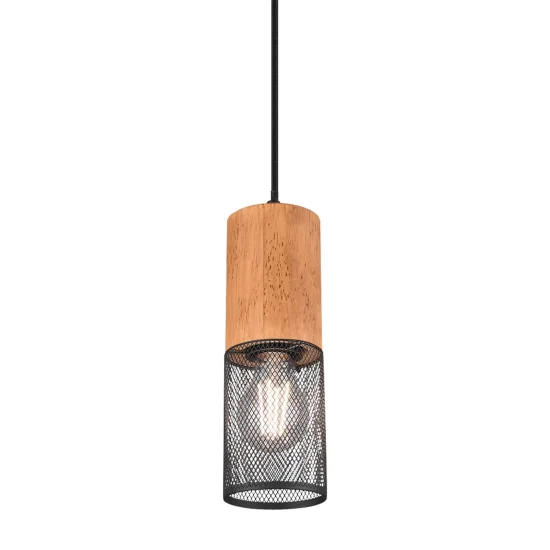 SUSPENSION 1 LUMIÈRE MÉTAL NOIR E27 MILLER
