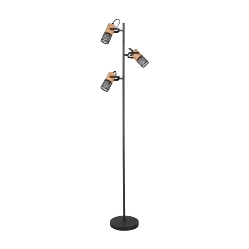 LAMPADAIRE 3 LUMIÈRES MÉTAL NOIR E14 MILLER