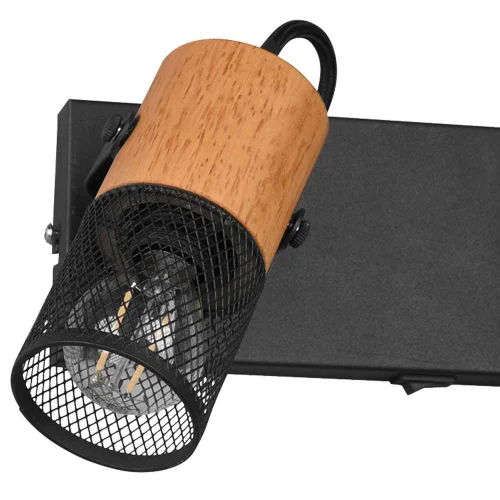 SPOT 2 LUCES 2 LUMIÈRES EN MÉTAL NOIR E14 MILLER