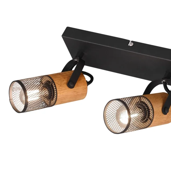 SPOT 3 LUMIÈRES EN MÉTAL NOIR E14 MILLER