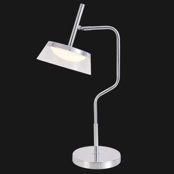 LAMPE DE TABLE LED 9W 4000K ACIER CHROMÉ ATENEA