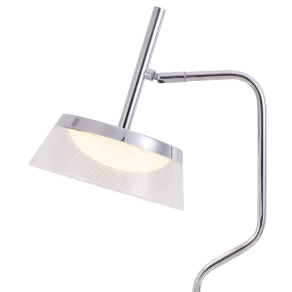 LAMPE DE TABLE LED 9W 4000K ACIER CHROMÉ ATENEA