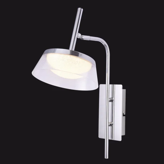 APPLIQUE MURALE LED 9W 4000K ACIER CHROMÉ ATENEA 2