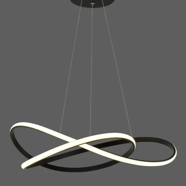 SUSPENSION LED 60W 4000K RÉGLABLE EN INTENSITÉ NOIR OLIMPO