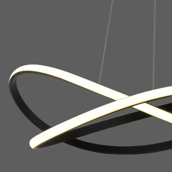 SUSPENSION LED 60W 4000K RÉGLABLE EN INTENSITÉ NOIR OLIMPO