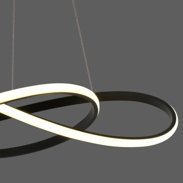 SUSPENSION LED 60W 4000K RÉGLABLE EN INTENSITÉ NOIR OLIMPO