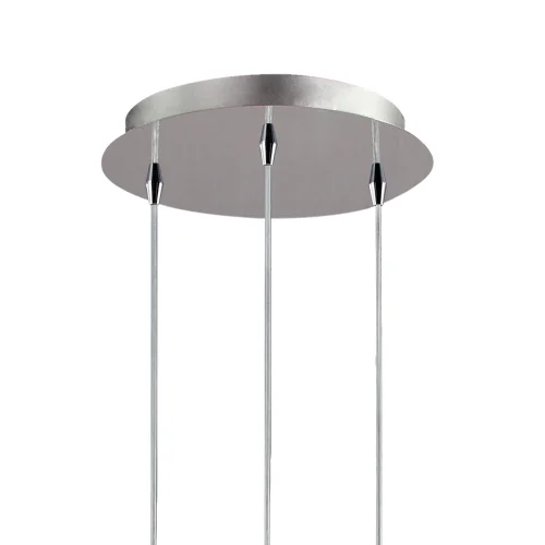 SUSPENSION 3 LUMIÈRES VERRE EXTÉRIEUR AMBRÉ INTÉRIEUR FUMÉ Ø38 NOLINA