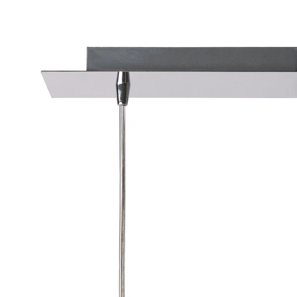 SUSPENSION 4 LUMIÈRES VERRE EXTÉRIEUR AMBRE INTÉRIEUR FUMÉ NOLINA