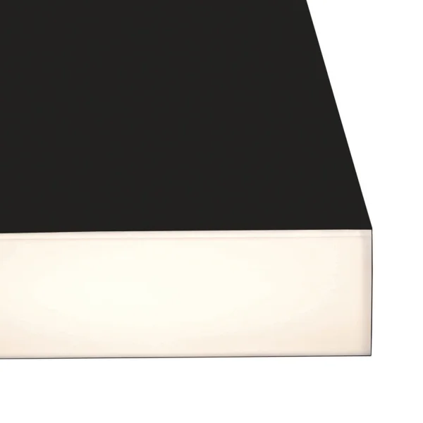 SURFACE CARRÉ FIXE LED 10W 4000K NOIR