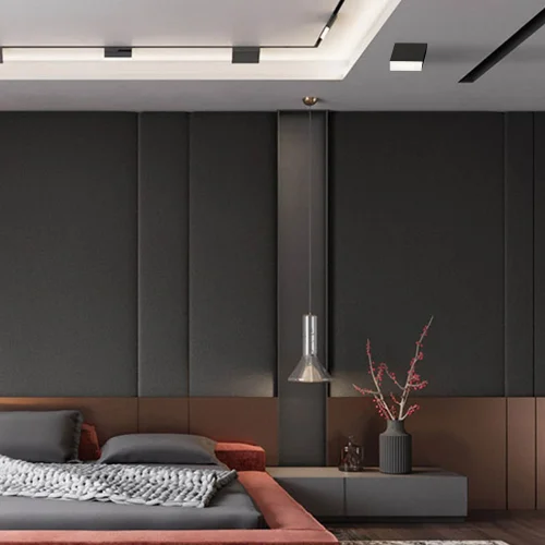 SURFACE CARRÉ FIXE LED 10W 4000K NOIR