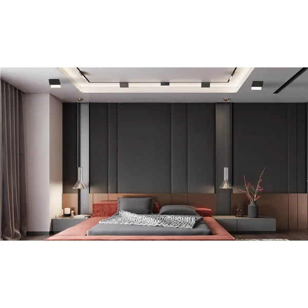 SURFACE CARRÉ FIXE LED 10W 4000K NOIR