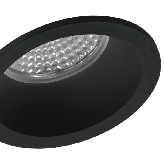 SPOT ENCASTRÉ CONIQUE ALUMINIUM GU10 NOIR 2