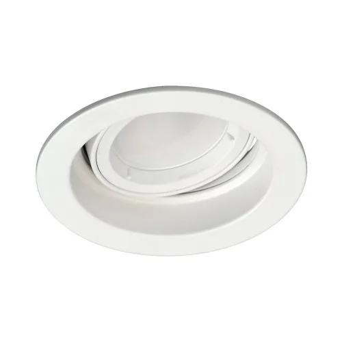 SPOT ENCASTRÉ BASCULEMENT ROND GU10 BLANC IP20