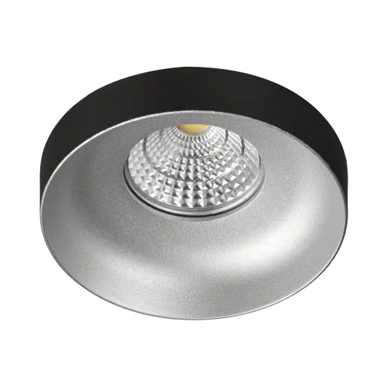 SPOT ENCASTRÉ Ø 9 CM GU10 NOIR-ARGENT IP20