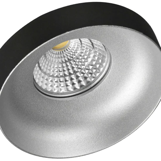 SPOT ENCASTRÉ Ø 9 CM GU10 NOIR-ARGENT IP20 2