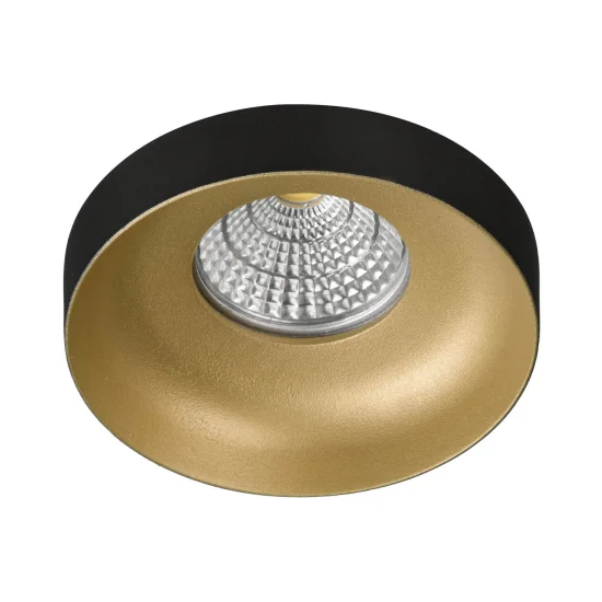 SPOT ENCASTRÉ Ø 9 CM GU10 NOIR-DORE IP20