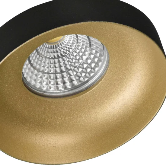 SPOT ENCASTRÉ Ø 9 CM GU10 NOIR-DORE IP20 2