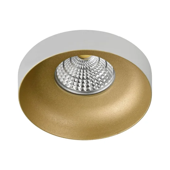 SPOT ENCASTRÉ Ø 9 CM GU10 BLANC-OR IP20