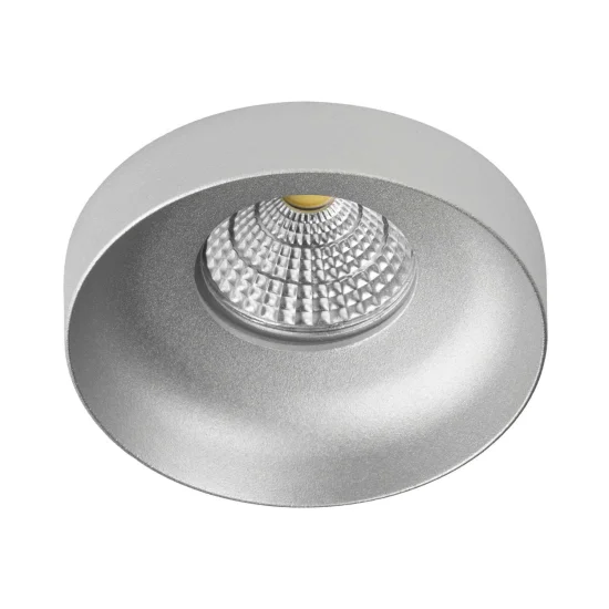 SPOT ENCASTRÉ Ø 9 CM GU10 BLANC-ARGENT IP20