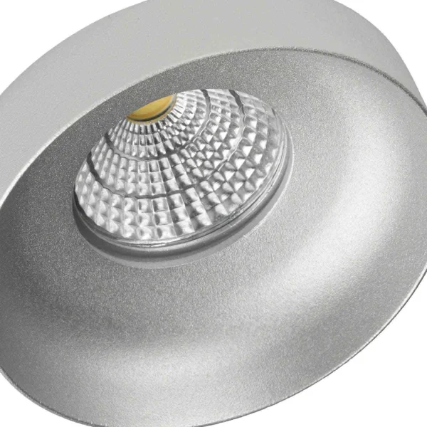 SPOT ENCASTRÉ Ø 9 CM GU10 BLANC-ARGENT IP20