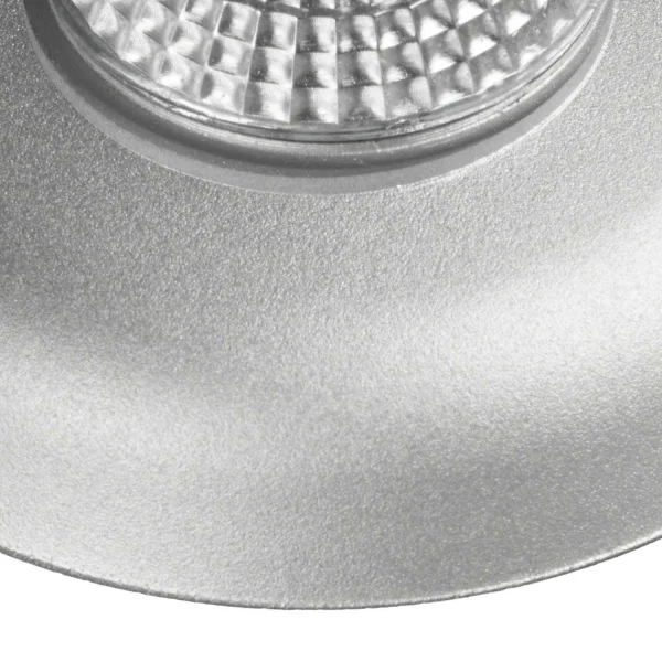 SPOT ENCASTRÉ Ø 9 CM GU10 BLANC-ARGENT IP20