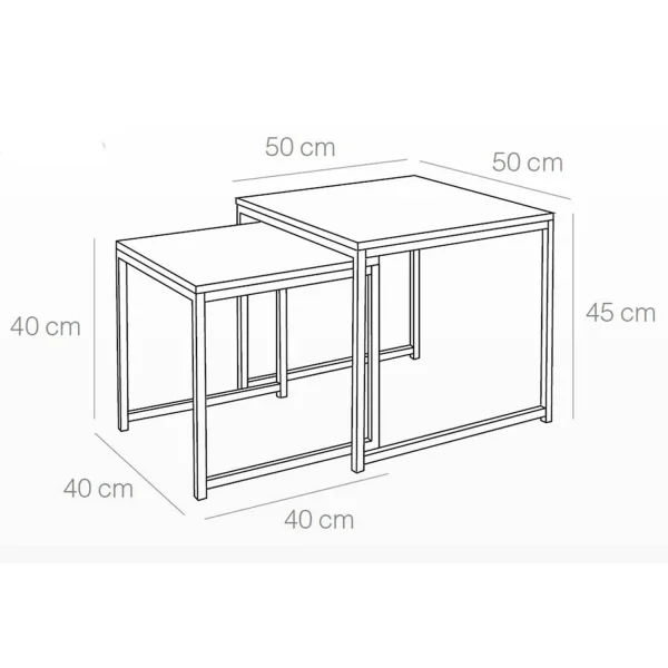 CONJUNTO MESAS NIDO SWINDON