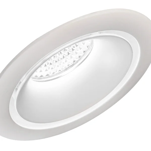 LUMIÈRE LATÉRALE CONVEXE BLANCHE ENCASTRÉE