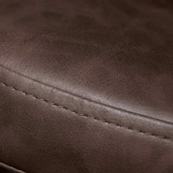 SILLÓN MANDARINA PU MARRÓN PATAS COLOR NEGRO SILLÓN MANDARINA PU MARRÓN PATAS COLOR NEGRO