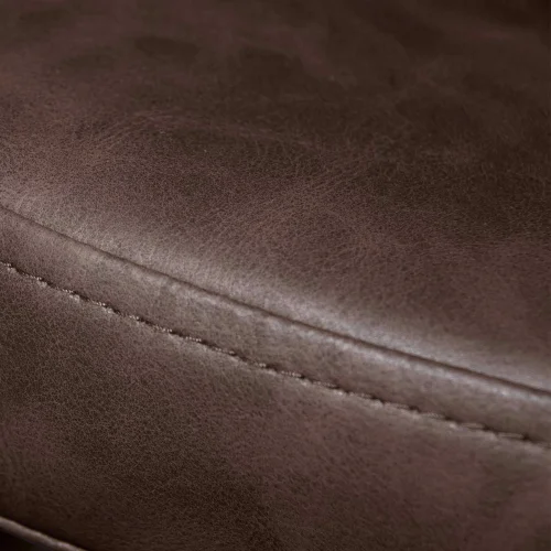 SILLÓN MANDARINA PU MARRÓN PATAS COLOR NEGRO SILLÓN MANDARINA PU MARRÓN PATAS COLOR NEGRO